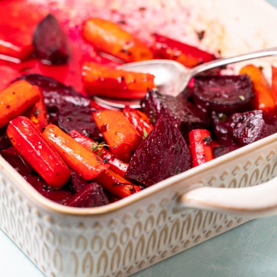 Roasted Beets and Carrots