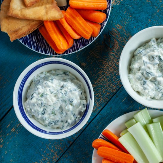 No Mayo Spinach Dip
