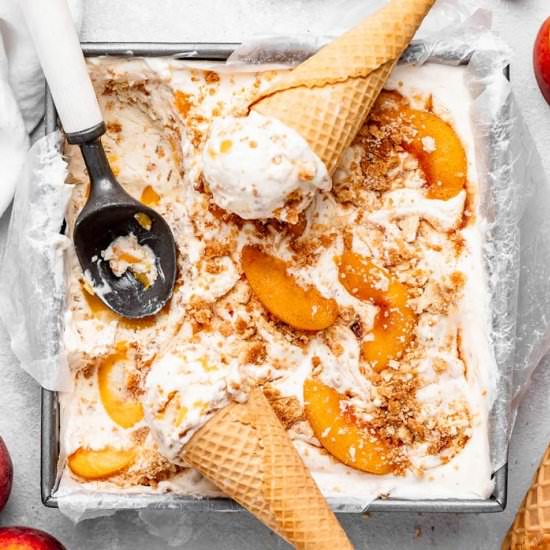 Peach Pie Ice Cream
