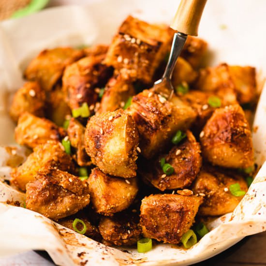 Sesame Miso Roasted Potatoes