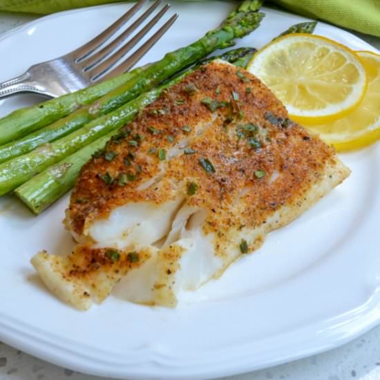 Lemon Pepper Baked Cod