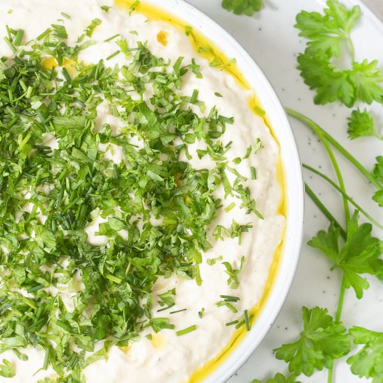 Tahini and white bean dip