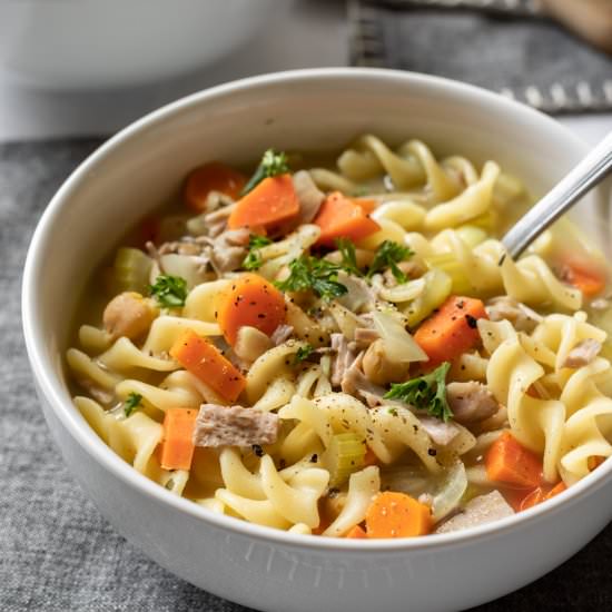 Vegan ‘Chicken’ Noodle Soup