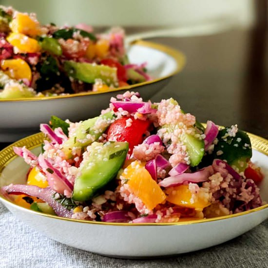 Cucumber Salad with Bulgur & Mint