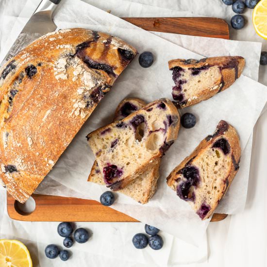 Lemon Blueberry Sourdough Bread