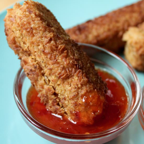 Coconut Crusted Tofu Sticks