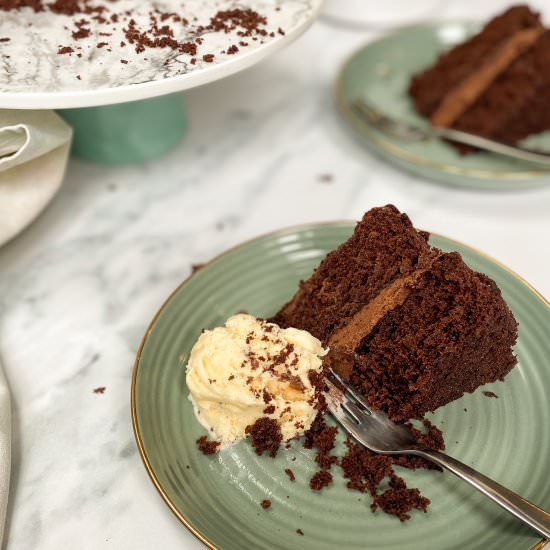 Classic Easy Double Chocolate Cake