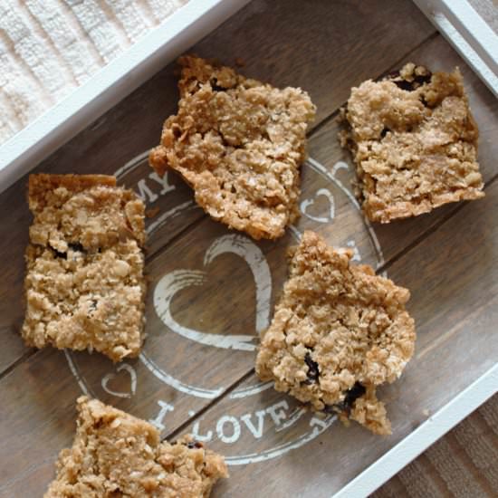 Strawberry White Chocolate Flapjack