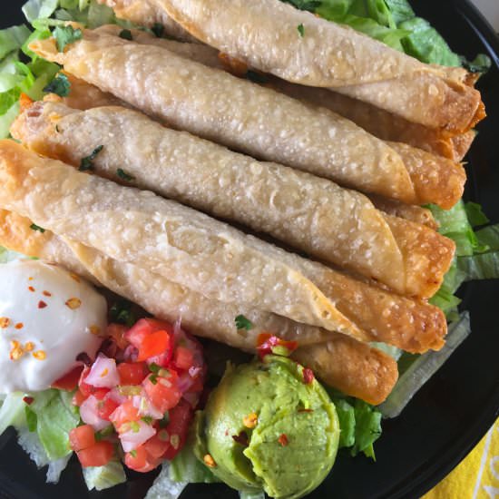 Frozen Taquitos in Air Fryer Flauta