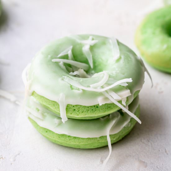 Pandan Mochi Donuts