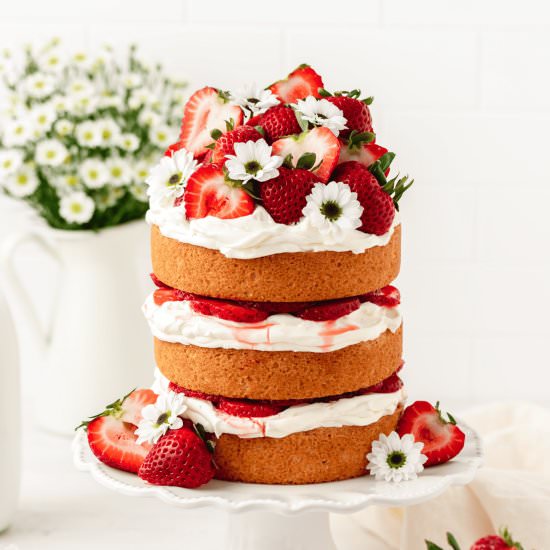 Strawberry Shortcake Layer Cake