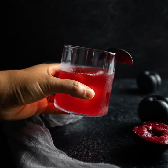 Plum Rum Old Fashioned