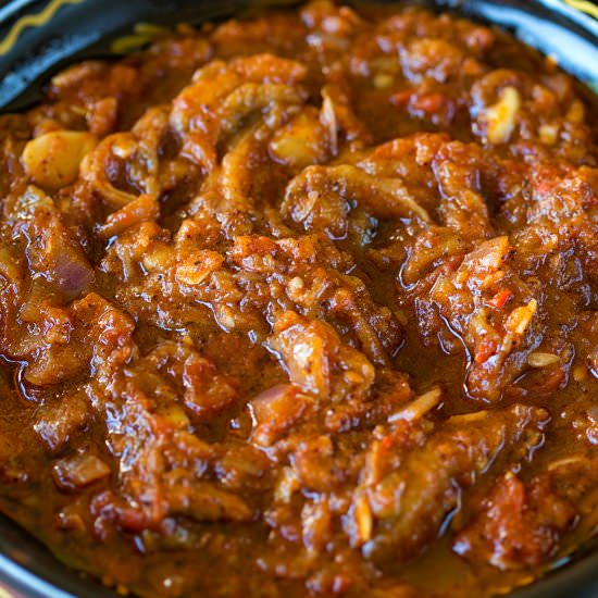Aubergine Caviar Bolognese