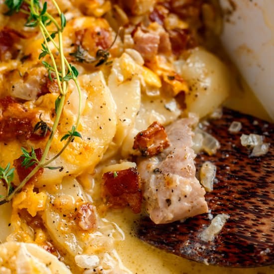 Chicken Bacon Potato Casserole
