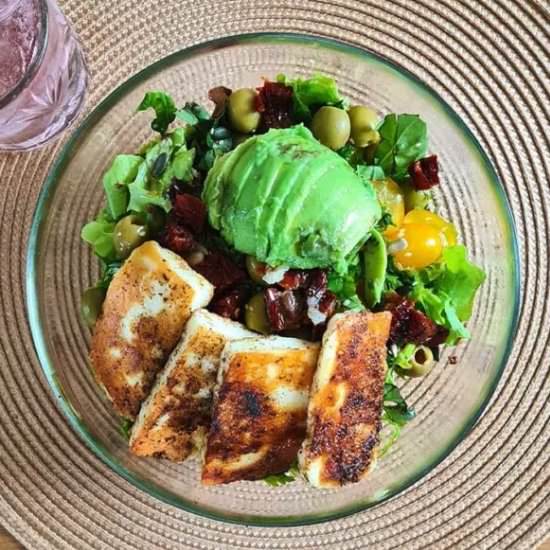 Best Grilled Halloumi Salad