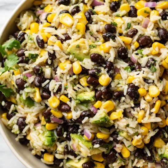 black bean avocado corn salad