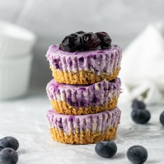 Blueberry Mini Cheesecakes