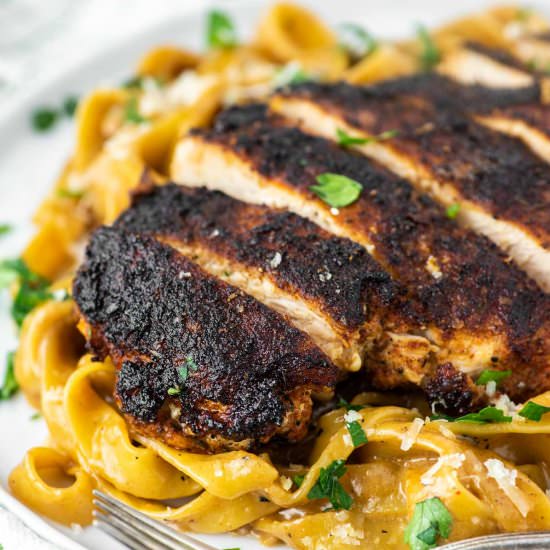 Blackened Chicken Alfredo
