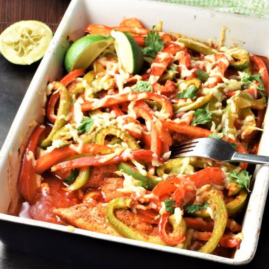 Chicken Fajitas Casserole (Low Fat)
