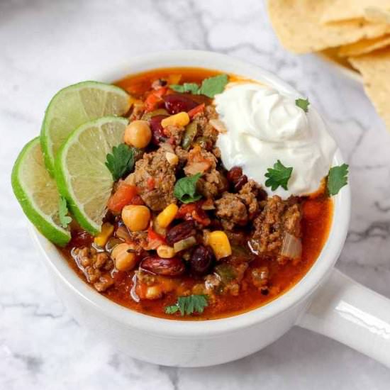 Easy Slow Cooker Chili