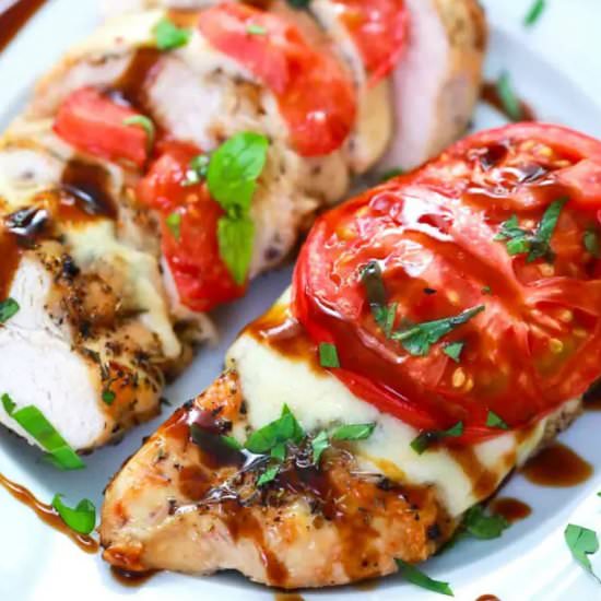 Air Fryer Caprese Chicken
