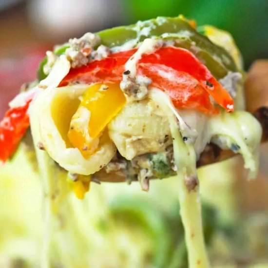 Philly Cheesesteak Casserole