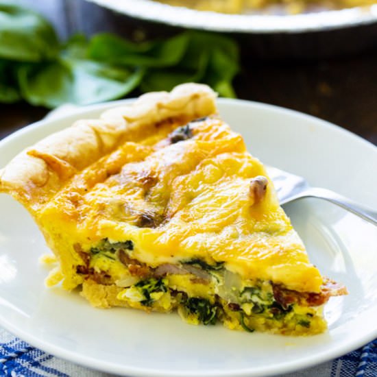 Bacon Florentine Quiche