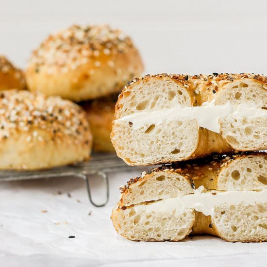 Sourdough Bagels