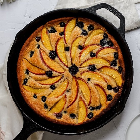 Peach Blueberry Cobbler
