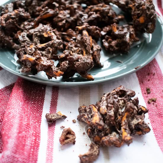 Dark Chocolate & Sea Salt Clusters
