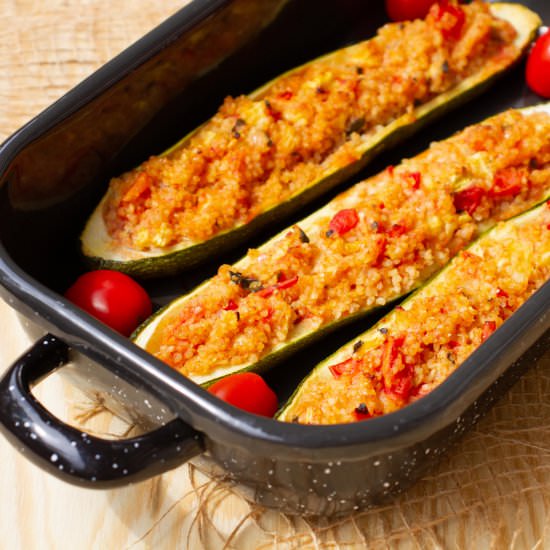 Stuffed zucchini