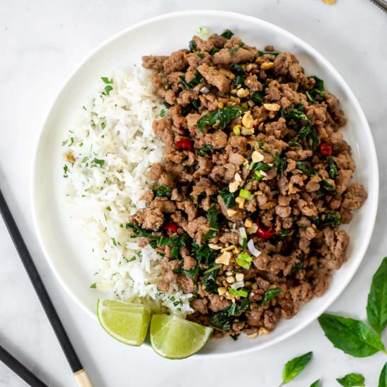 Easy Thai Basil Pork