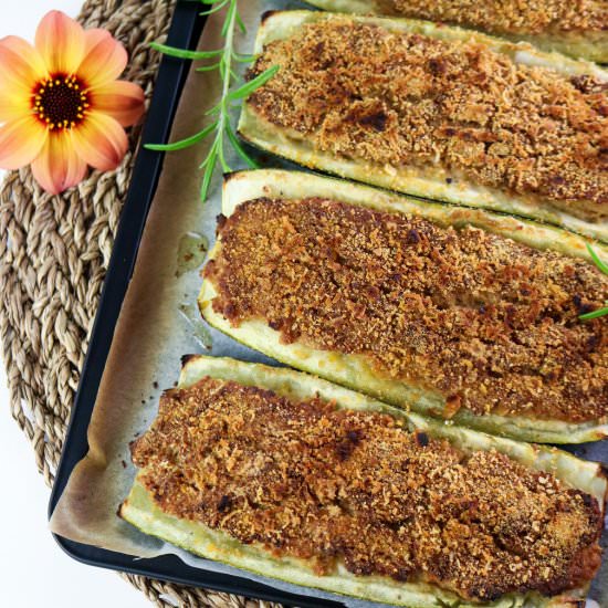 Burger Stuffed Zucchini