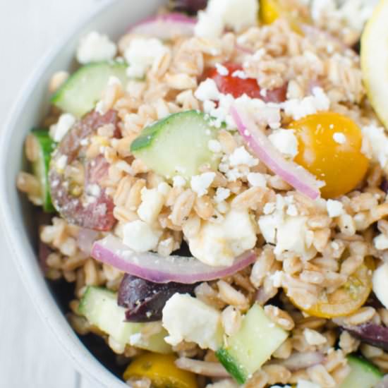 Greek Farro Salad