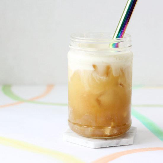 Jasmine Green Tea with Cheese Foam