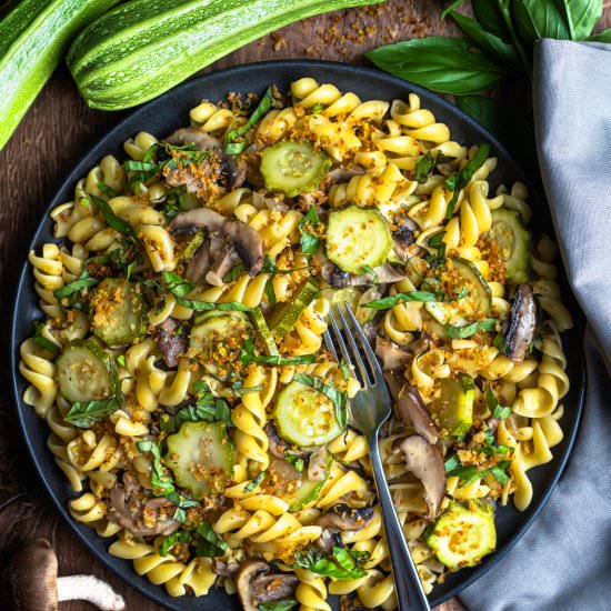 Zucchini Mushroom Pasta