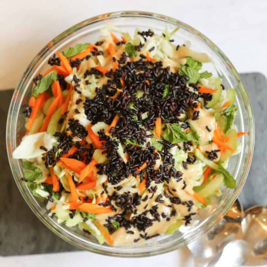 Macrobiotic Salad With Cabbage
