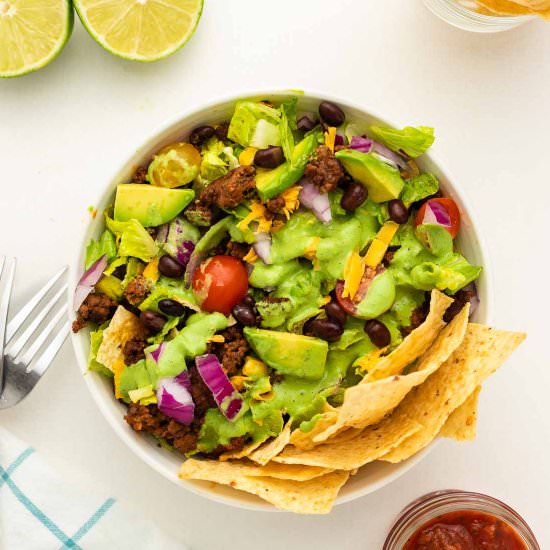 Easy Ground Beef Taco Salad