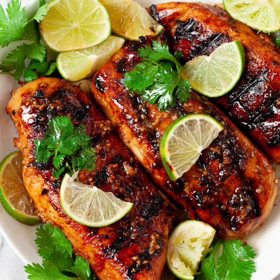 grilled chicken with garlic lime
