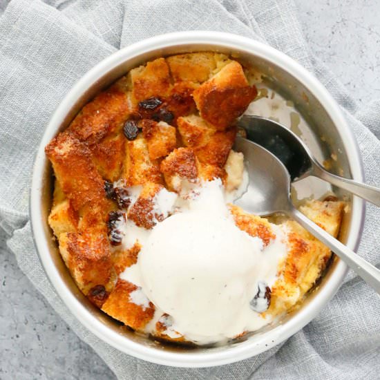 Air Fryer Bread Pudding