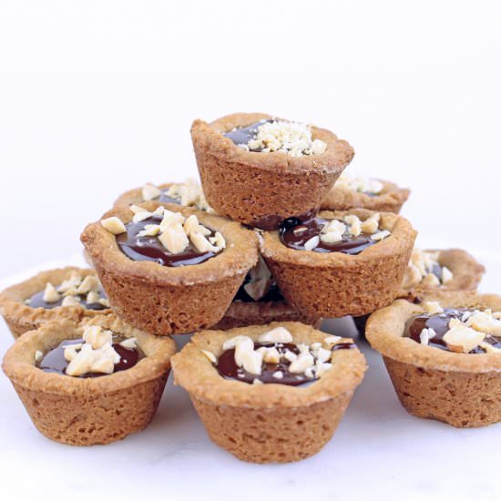 Peanut Butter Fudge Cookie Cups
