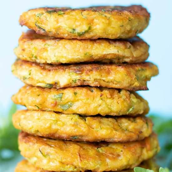 Vegan Zucchini Fritters (GF)
