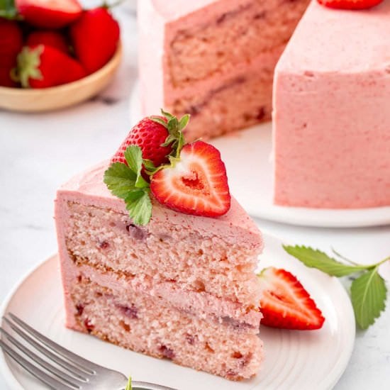 Fresh Strawberry Cake Recipe