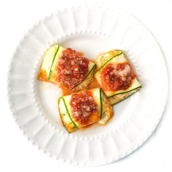 Zucchini Ravioli Roll Ups