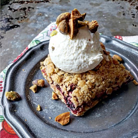 Cherry Oat Bars With Frozen Yogurt