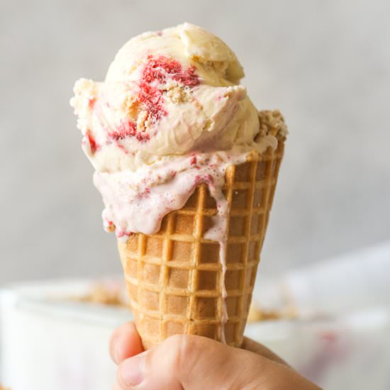 White Chocolate Raspberry Crisp Ice