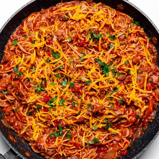 Taco Spaghetti (SO Good!)