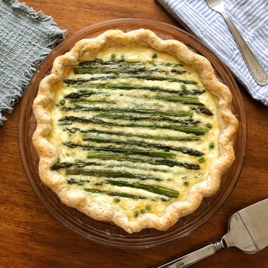 Goat Cheese Quiche with Veggies