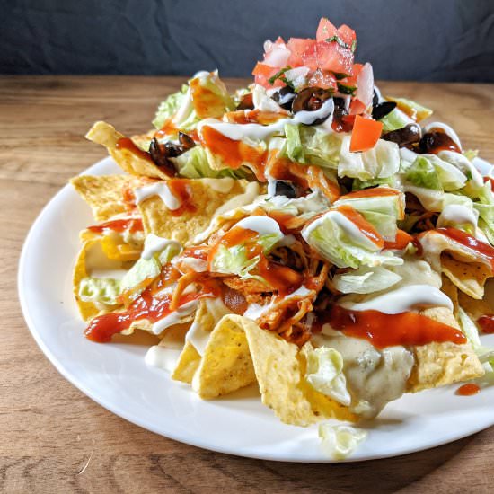 Stovetop Chicken Nachos