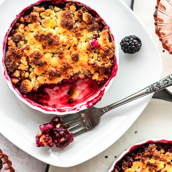 Keto Blackberry Cobbler